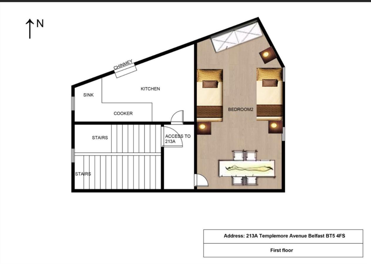 Entire Pinkapt - Free Parking - Up To 4 Guests - 3 Beds - Close To City Centre Белфаст Экстерьер фото